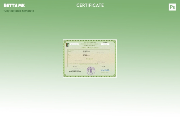 Модерен стил индиски сертификат за брак Шаблон Word и PDF, целосно уредлив шабло